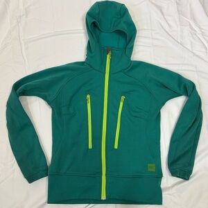 MEC Mountain Equipment Co-op Synergy Jacket Polartec Fleece Full Zip Sweater